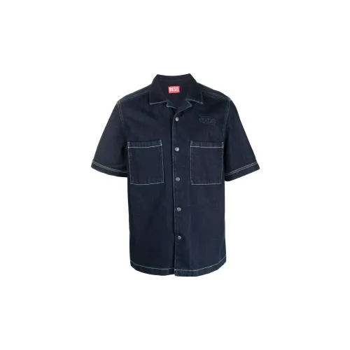 DIESEL Shirts Men Blue