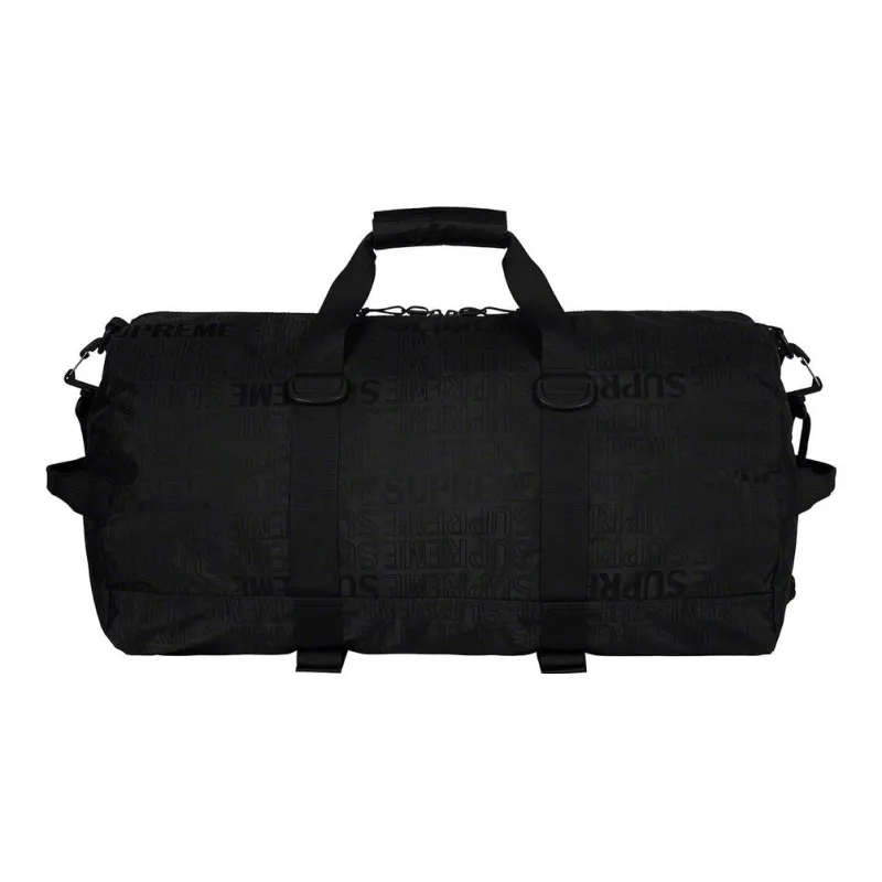 Supreme SS19 Nylon Gym Bag Travel Bag Unisex Black-1