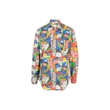 ERL Printed Short-Sleeve Shirt S - POIZON