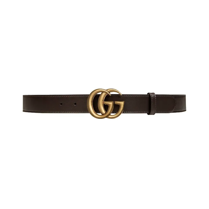 GUCCI Leather Belts Women's Dark Brown Box-1