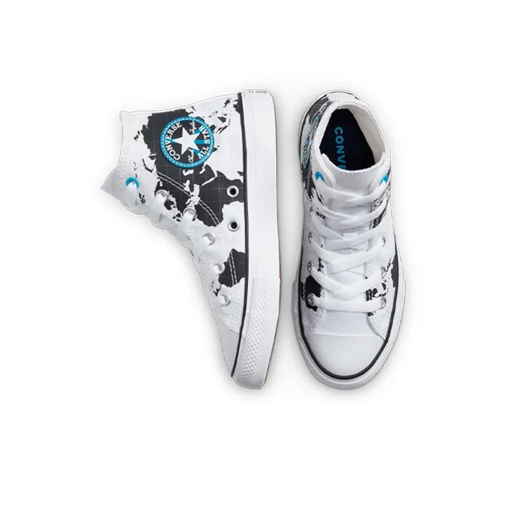 Converse Chuck Taylor All Star High GS 'Geography Class - White Black'-3
