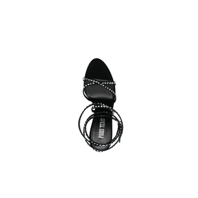 Paris Texas Crystal-embellished Strap-detail Sandals-3