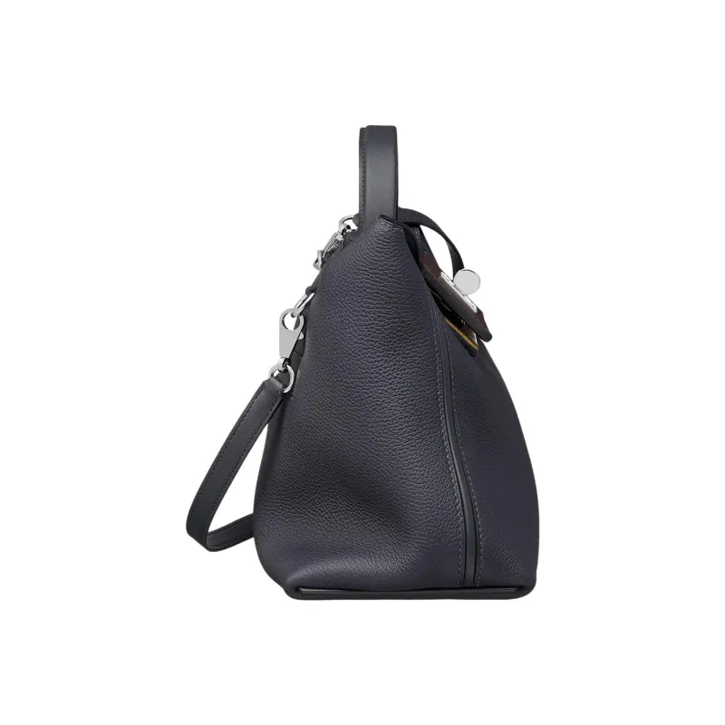 HERMES 24/24 Togo With Swift Calfskin Shoulder Bag Crossbody Bag Handbag Women's Dark Blue/Burgundy-2