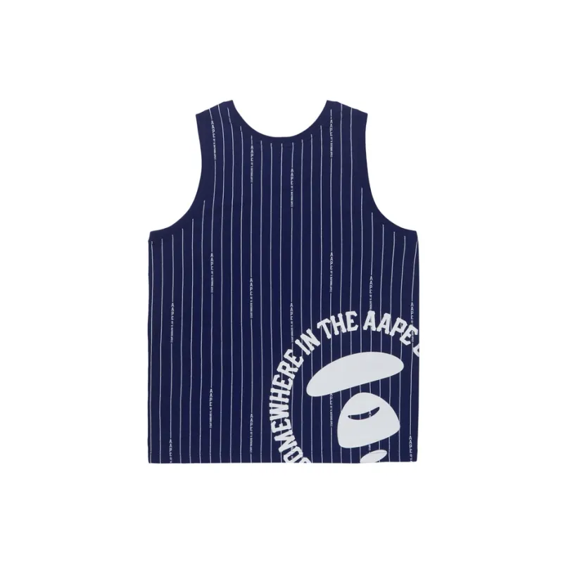 Aape Tank Tops Men Dark Blue NYK-1