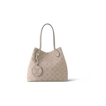 LOUIS VUITTON Mahina Leather Moonlight Goddess Tote Bag Shopping Bag Handbag Medium Size Women's Taupe