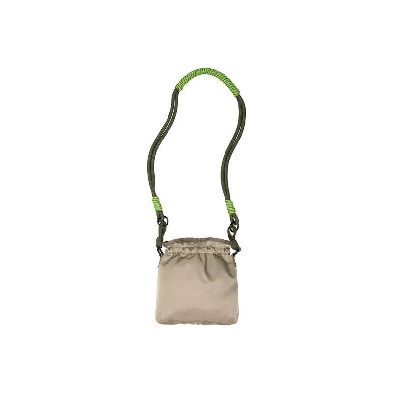 COMBACK Polyamide Crossbody Bag Trumpets Unisex Light Khaki/Orange & Green-2