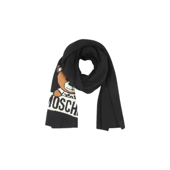 MOSCHINO Knit Scarves Unisex Black