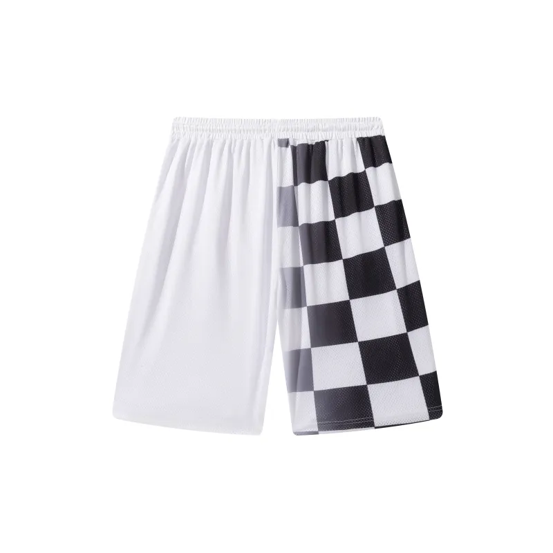 FireMonkey Basketball Shorts Unisex White-1