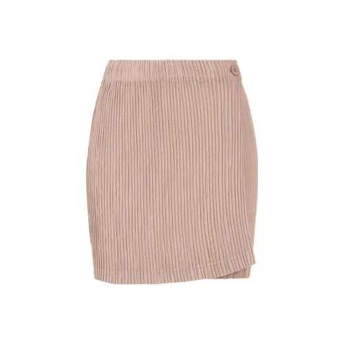 ISSEY MIYAKE Casual Short Skirts Women's Light Pink