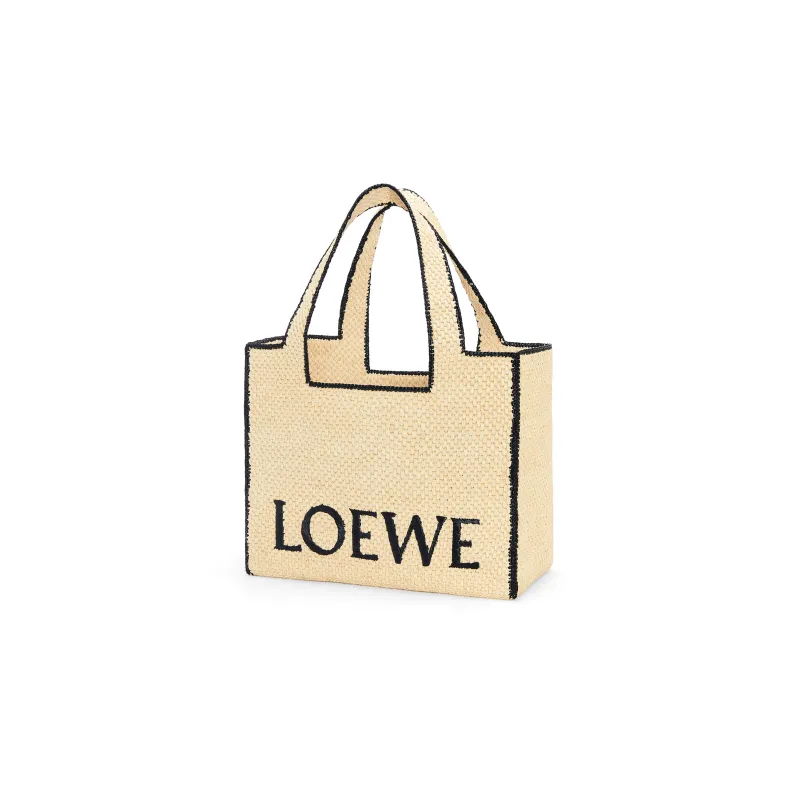 LOEWE Raffia Fiber Tote Bag Shopping Bag Handbag Large Size Women's Natural-1
