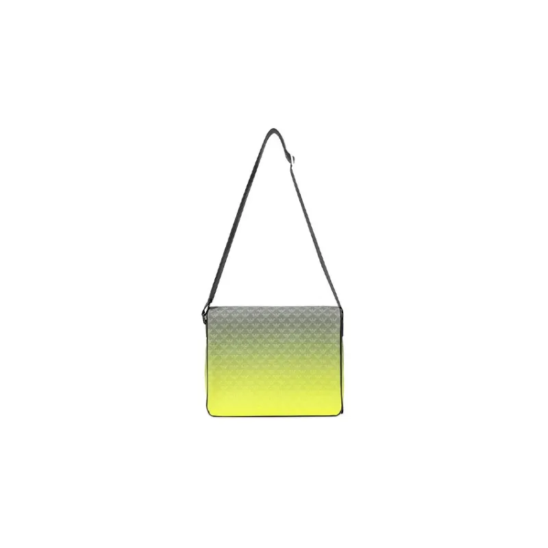EMPORIO ARMANI PVC Messenger Bag Shoulder Bag Crossbody Bag Men's Yellow-0