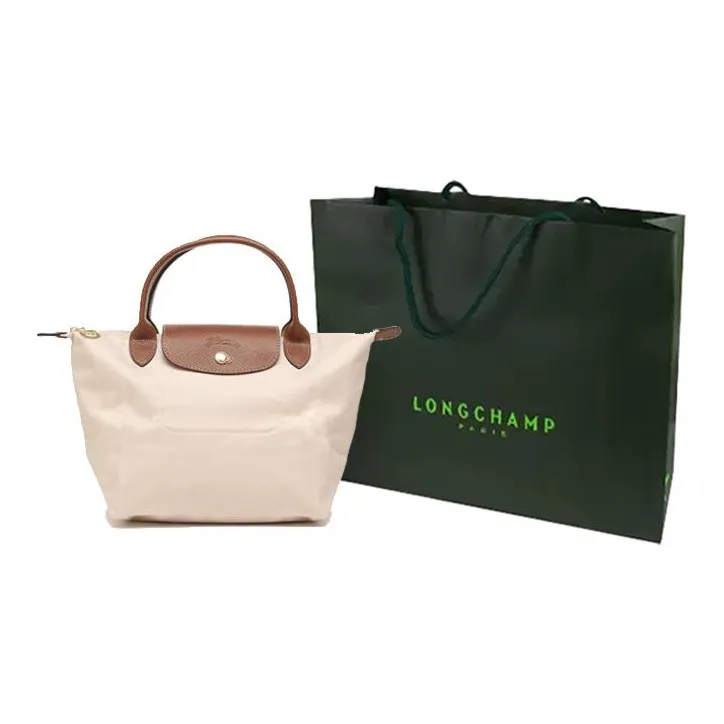 LONGCHAMP Le Pliage Canvas With Leather Canvas Bag Dumpling Bag Handbags Small Size Women's Paper Color-8
