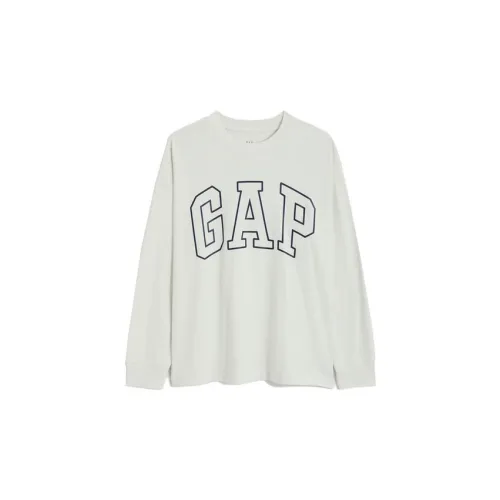 GAP T-Shirts Unisex Gray White