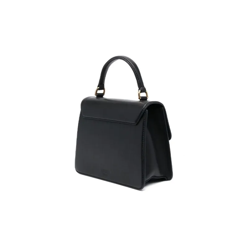 MOSCHINO Leather Tote Bag, Shopping Bag, Shoulder Bag, Crossbody Bag, Handbag Women's Black-3