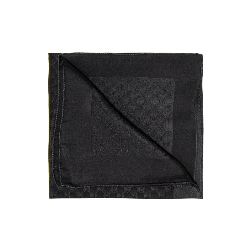 MOSCHINO Silk Scarves Men Black-0