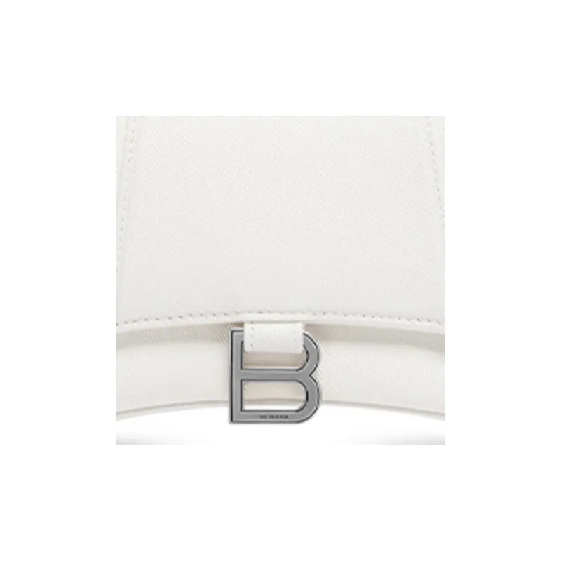 Balenciaga Hourglass Fabric Shoulder Bag, Crossbody Bag, Handbag Trumpets Women's White-5