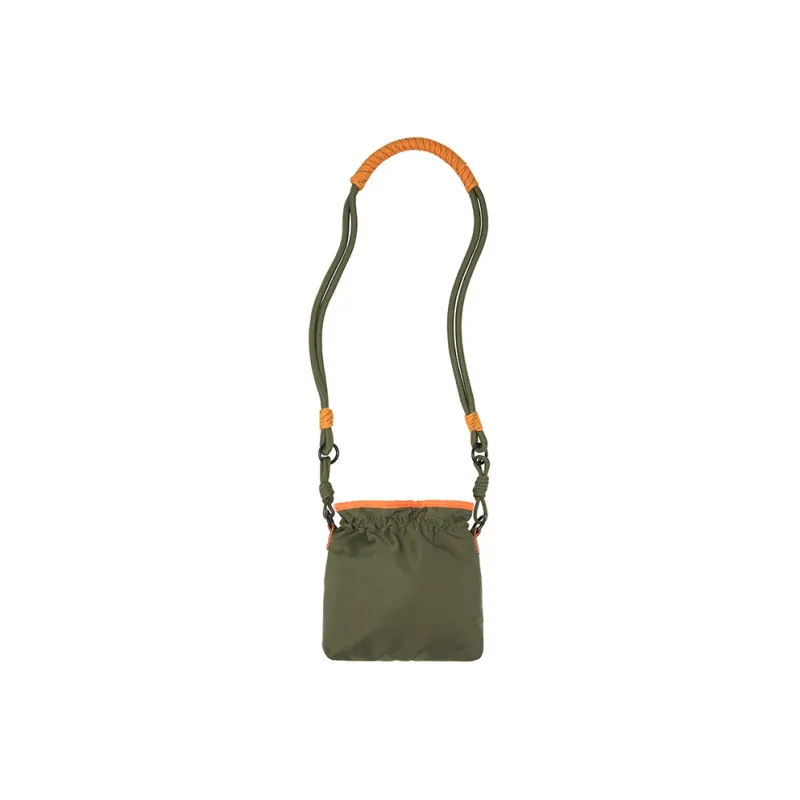 COMBACK Polyamide Crossbody Bag Trumpets Unisex Light Khaki/Orange & Green-6