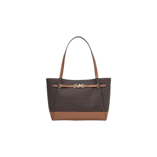 MICHAEL KORS Canvas Tote Bag, Shopping Bag, Handbag, Shoulder Bag Women's Brown