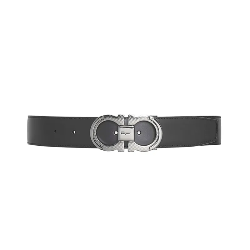 Ferragamo Leather Belts Men Black-1