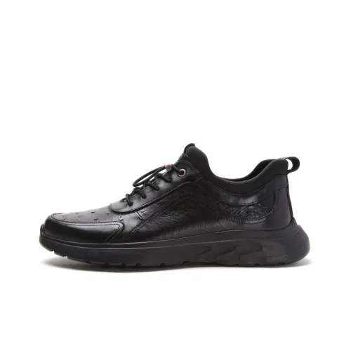 Satchi Casual Leather Shoes Men's Black