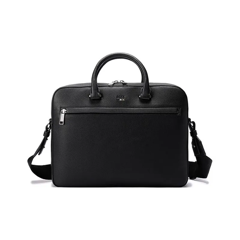 HUGO BOSS SS23 Polyester Laptop Bag, Briefcase, Shoulder Bag, Handbag Regular Men's Black-0