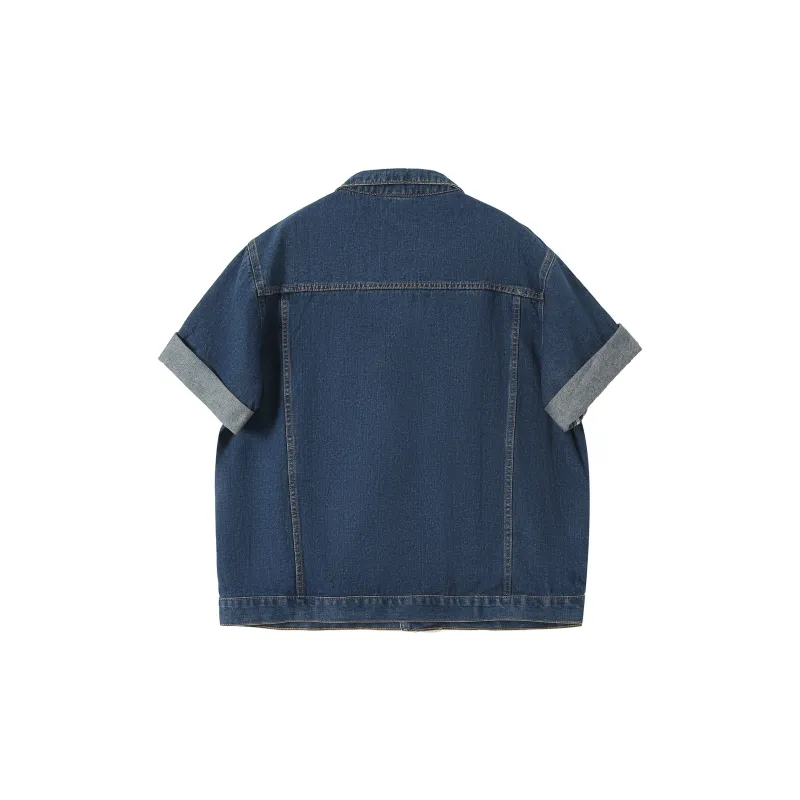 EIDOLON GRAIN Denim Jacket Women's Vintage Blue-1