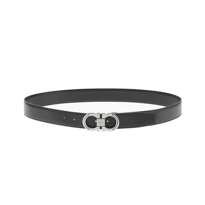 Ferragamo Leather Belts Men Black-0