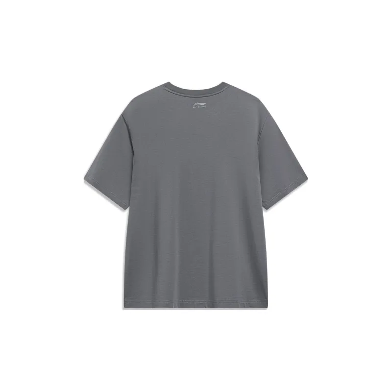 LINING Sports Life Collection T Shirts Men Lead Gray-1