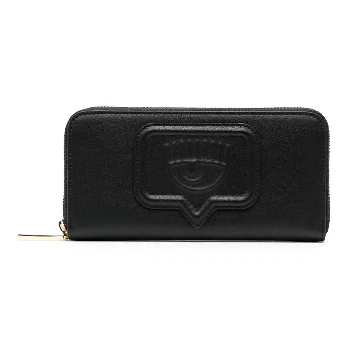 CHIARA FERRAGNI Eyelike Polyester Wallet Women's Black-0