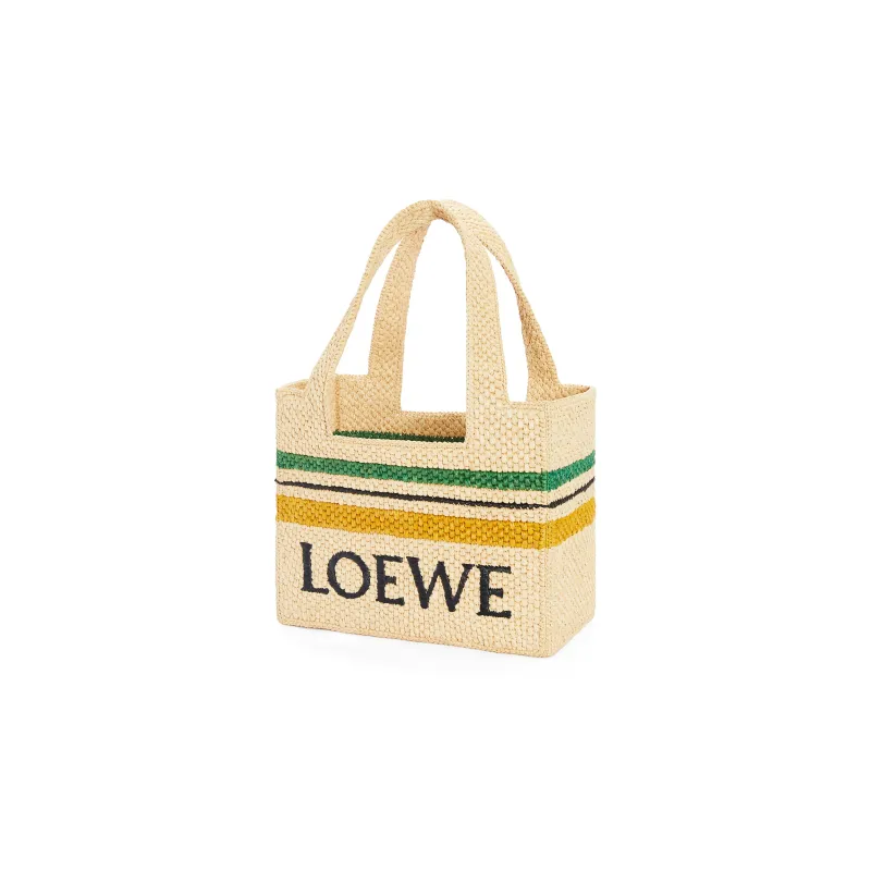 LOEWE Raffia Fiber Tote Bag, Shopping Bag, Handbag Medium Size Women's Natural-2
