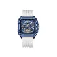 Blue Shell Blue Dial White Strap Laser Pack