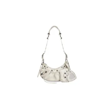 Balenciaga Le Cagole Sheepskin Crossbody Bag Shoulder Bag Mini Women's White