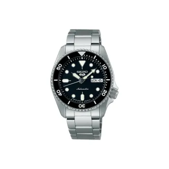 SEIKO Mechanical Movement Stainless Steel Strap Watch Men's Watches Black Dial SBSA225