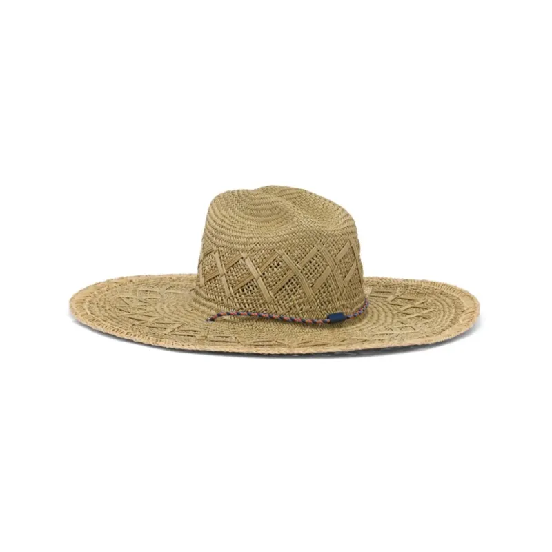 PRADA Triangle logo Woven Straw Hat-1