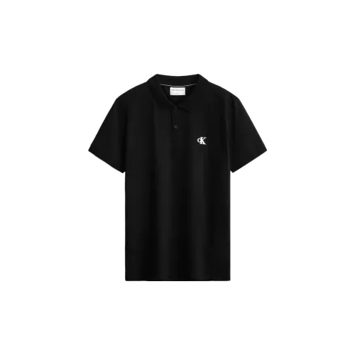 Calvin Klein Polo Shirts Men Space Black