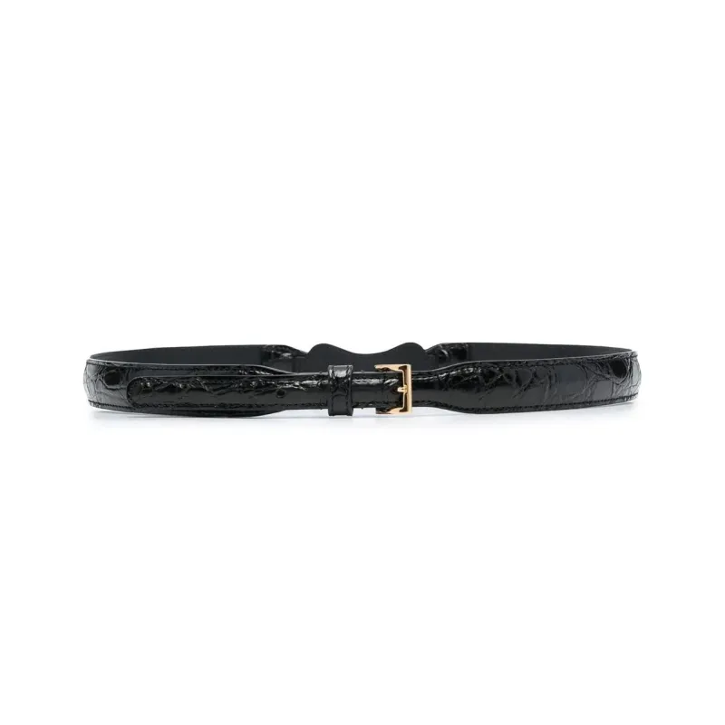 GUCCI Leather Belts Women's Black-0