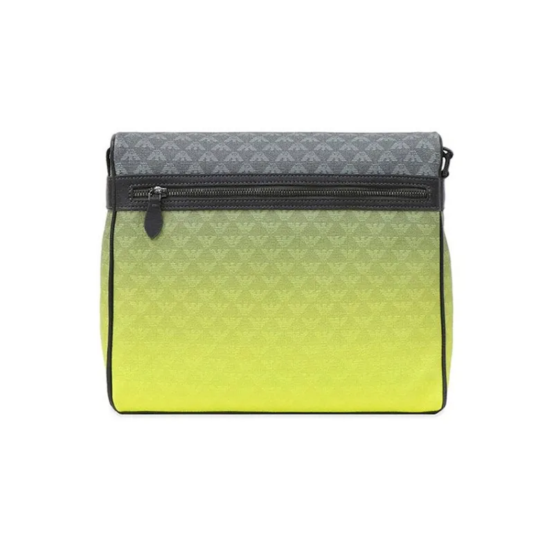 EMPORIO ARMANI PVC Messenger Bag Shoulder Bag Crossbody Bag Men's Yellow-2