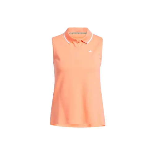 Adidas Polo Shirts Women's Coral Orange