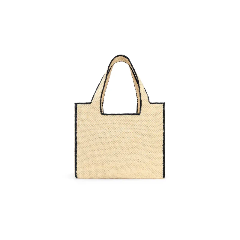 LOEWE Raffia Fiber Tote Bag Shopping Bag Handbag Large Size Women's Natural-3