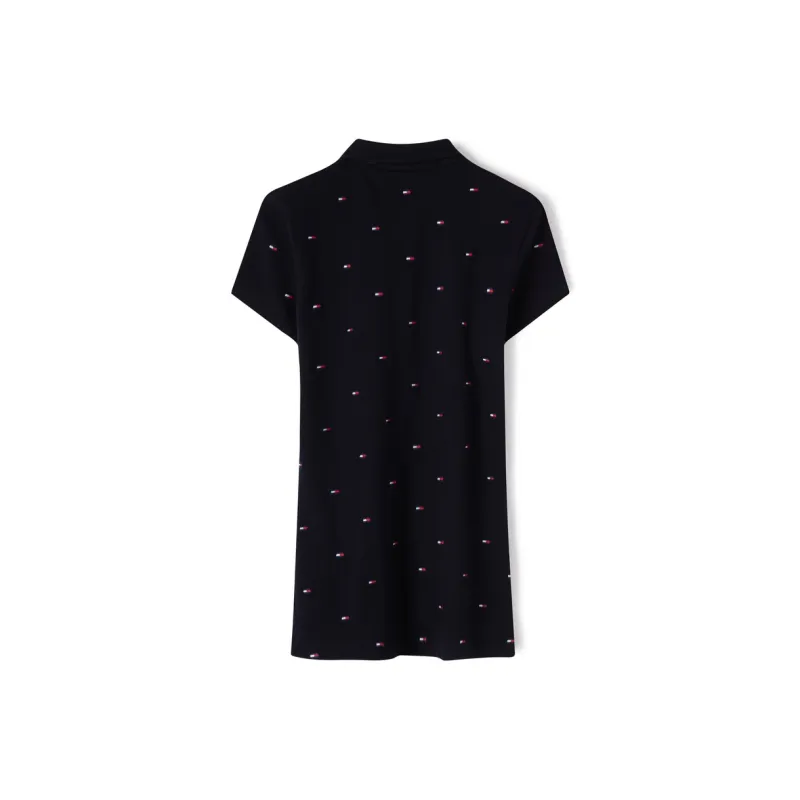 Tommy Hilfiger Polo Shirt Women's Navy Blue Print-1