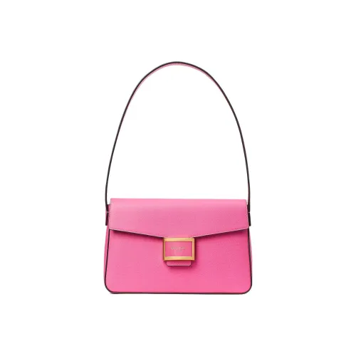 Kate Spade Katy Leather Messenger Bag Handbag Shoulder Bag Women's Rogue Red