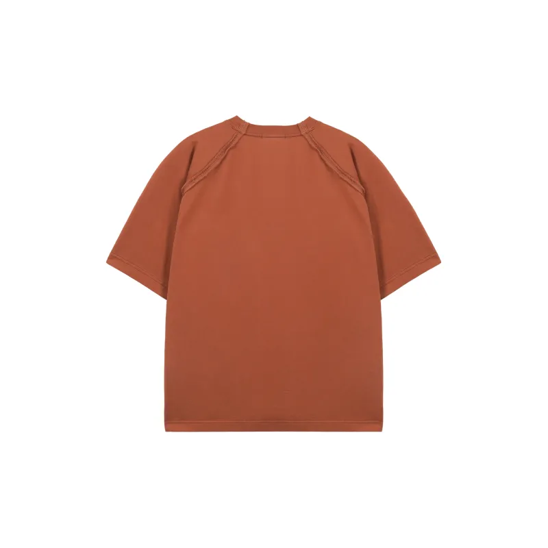 UNVESNO T Shirts Unisex Brick Red-1