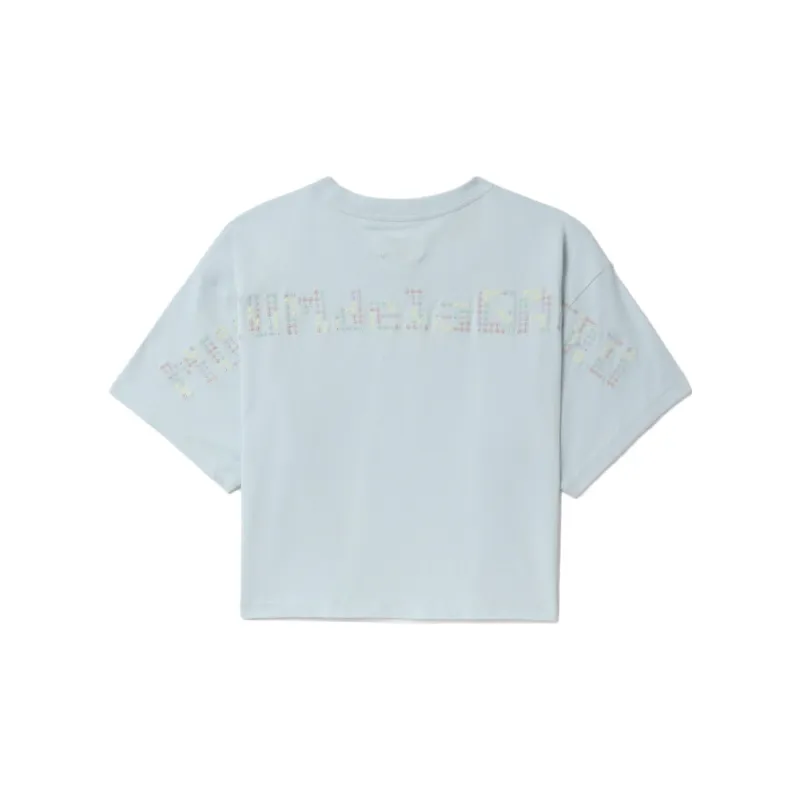MUSIUM DIV Cut out detail Cropped T shirt-1