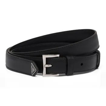 PRADA Leather Belts Women's Black
