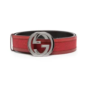 GUCCI 2010s Interlocking Gg Buckle Belt
