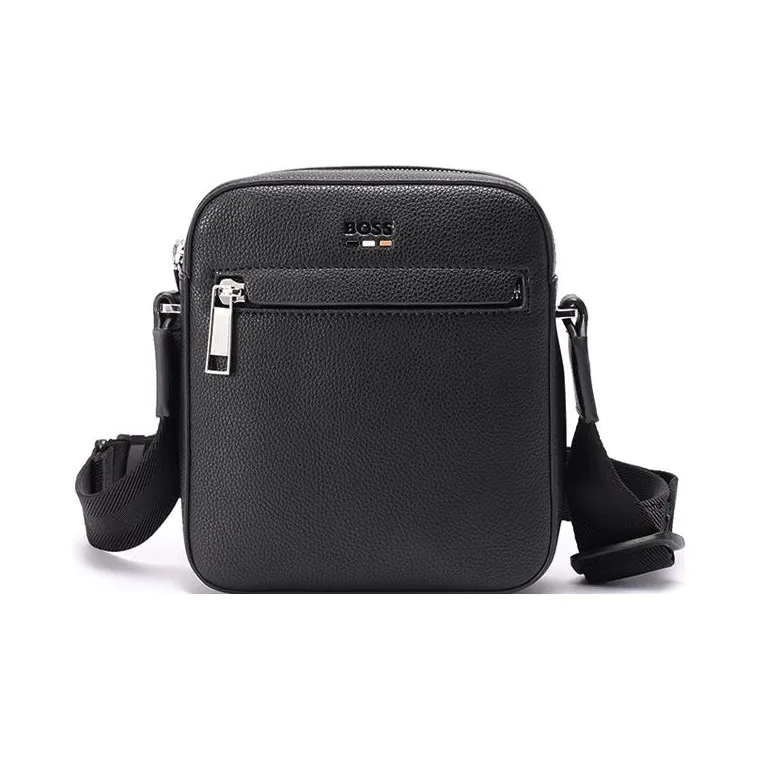 HUGO BOSS Polyester Crossbody Bag, Shoulder Bag Men's Black-0