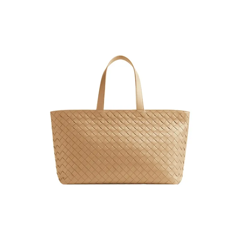 Bottega Veneta Cow Leather Tote Bag, Shopping Bag, Handbag Regular Women's Light Brown-0