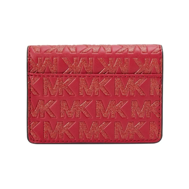 MICHAEL KORS Artificial Leather Envelope Bag Crossbody Bag Shoulder Bag Small Size Women's Red-1