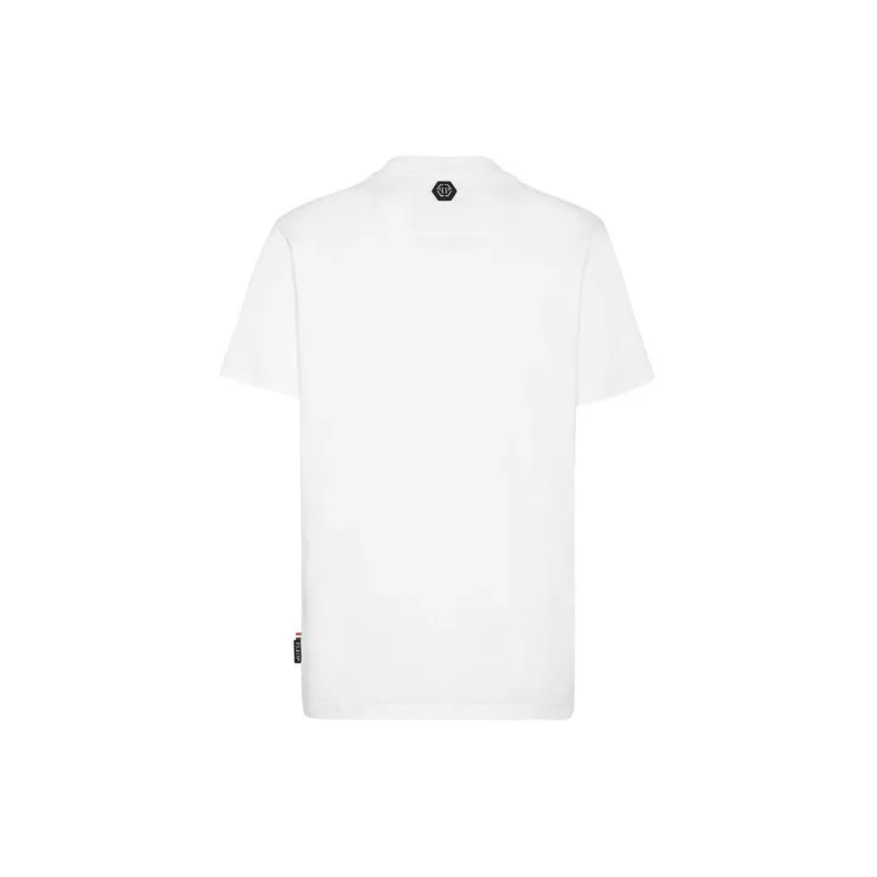 PHILIPP PLEIN T Shirts Unisex White Pink-1
