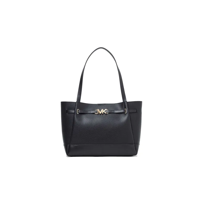 MICHAEL KORS Litchi Grain Cow Leather Tote Bag, Shopping Bag, Handbag, Shoulder Bag Women's Black-0